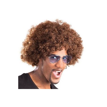 -PELUCA AFRO CASTAÑA