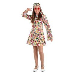 -DISFRAZ HIPPIE NIÑA 12