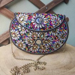 -BOLSO CAMPERO RIGIDO CON PEDRERIA