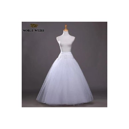 ENAGUA BLANCA TUL LARGA M