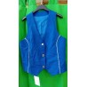 -CHALECO AZUL MUJER CON CORDON PLATEADO XS