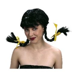 -PELUCA TRENZAS CON ARO PIPI MORENA