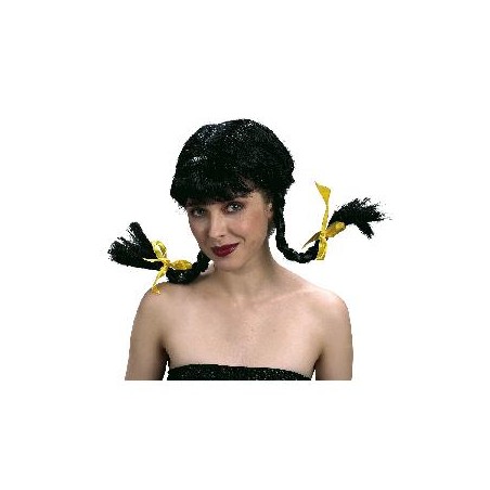 -PELUCA TRENZAS CON ARO PIPI MORENA