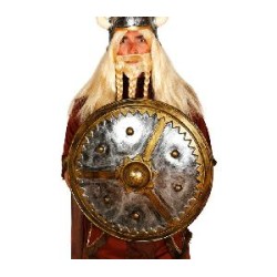 -ESCUDO VIKINGO REDONDO 61 CMS.