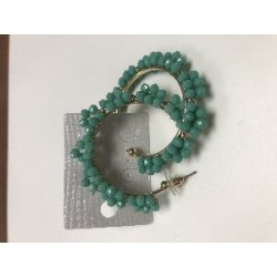 PENDIENTES BOLITAS VERDE