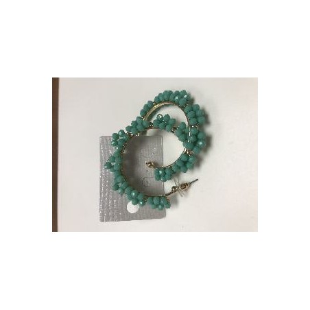 PENDIENTES BOLITAS VERDE