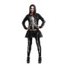 DISFRAZ ESQUELETO FALDA NEGRO M-L