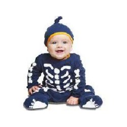 -DISFRAZ ESQUELETO 1-2 AÑOS