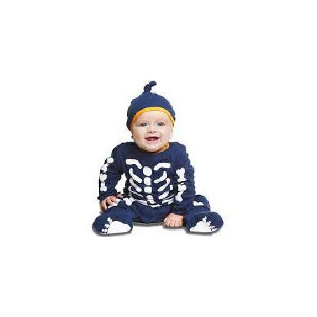 -DISFRAZ ESQUELETO BEBE 0-6 MESES