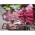 -VESTIDO CORDOBA ESTAMPADO FLORES FUCSIA 42