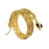 -BRAZALETE METAL DORADO CON ESCAMA Y CABEZA SERPIENTE