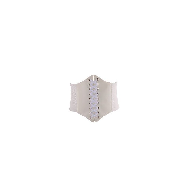 -CORSET BLANCO TOP GOTICO