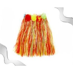 -FALDA HAWAIANA ADULTO MULTICOLOR 60CM