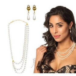 -CONJUNTO DE JOYAS DE PERLAS