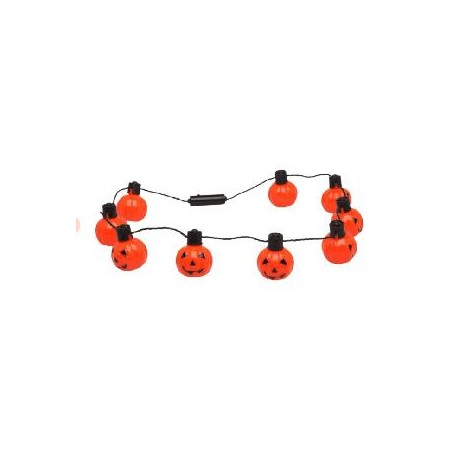 -GUIRNALDA 92 CM CALABAZA CON LUZ