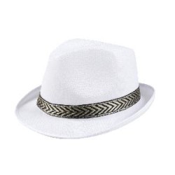 -SOMBRERO GANGSTER BLANCO