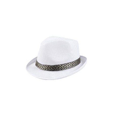 -SOMBRERO GANGSTER BLANCO