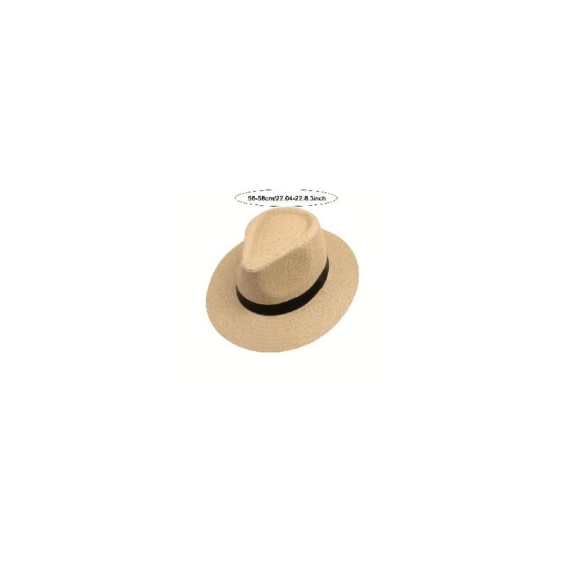 -SOMBRERO GANGSTER CREMA CALADO