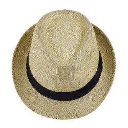 -SOMBRERO GANGSTER CREMA CALADO