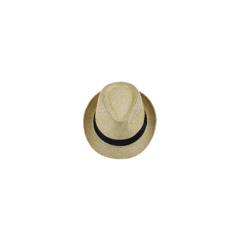 -SOMBRERO GANGSTER CREMA CALADO