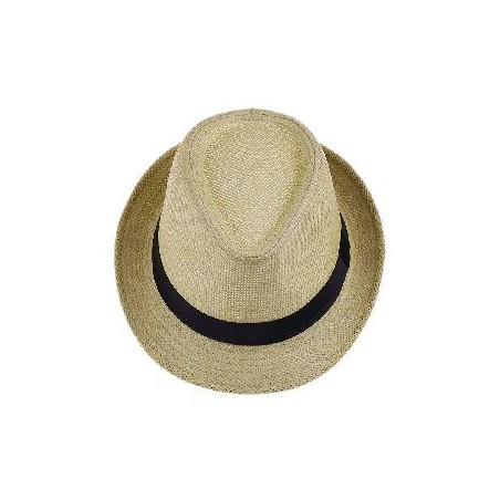 -SOMBRERO GANGSTER CREMA CALADO