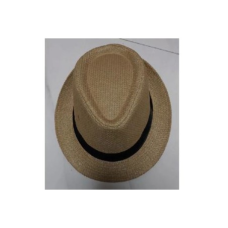 -SOMBRERO GANGSTER MARRON CALADO