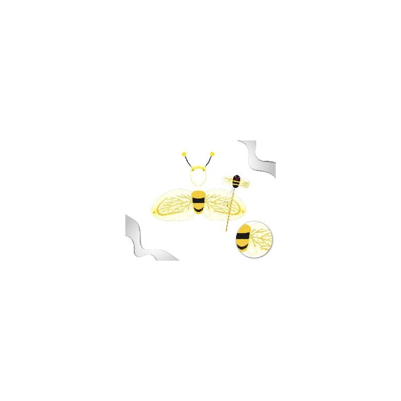 -DISFRAZ CONJUNTO ABEJA 3PC