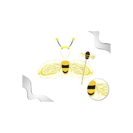 -DISFRAZ CONJUNTO ABEJA 3PC