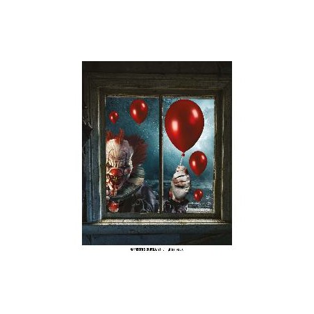 2 HOJAS ELECTROEST VENTANA 30X40 CMS, PAYASO