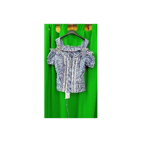 -BLUSA A CUADROS AZUL TIROLESA S