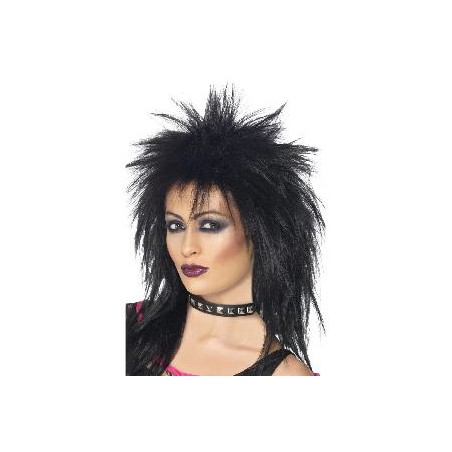 -PELUCA DIVA DEL ROCK NEGRA