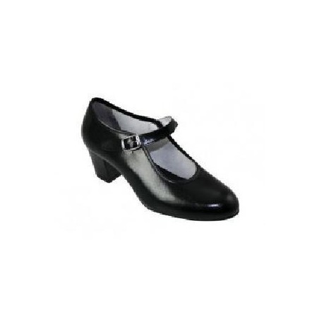 -ZAPATO FLAMENCO NEGRO HEBILLA 40