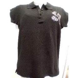 -CAMISETA POLO NEGRO LAUBURU MUJER L