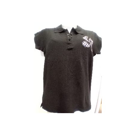 -CAMISETA POLO NEGRO LAUBURU MUJER M