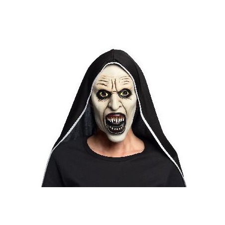 -MASCARA LATEX MONJA GRITANDO CON CAPUCHA