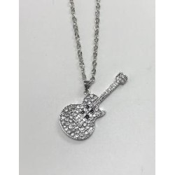 -COLLAR GUITARRA COLOR ORO- PLATA