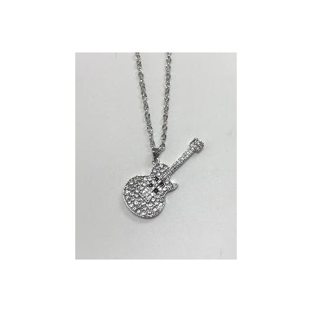 -COLLAR GUITARRA COLOR ORO- PLATA
