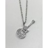 -COLLAR GUITARRA COLOR ORO- PLATA