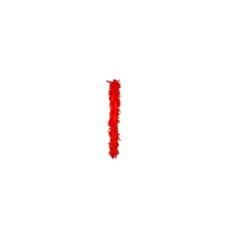 -BOA DE PLUMAS ROJA 180 CM