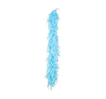 -BOA DE PLUMAS AZUL TURQUESA 180 CM