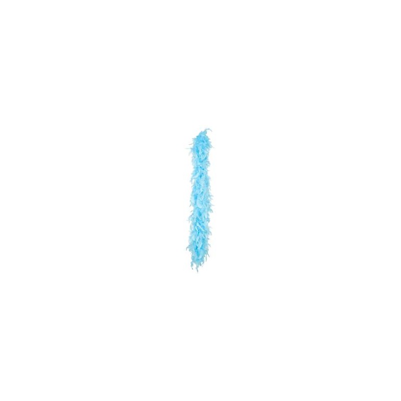 -BOA DE PLUMAS AZUL TURQUESA 180 CM