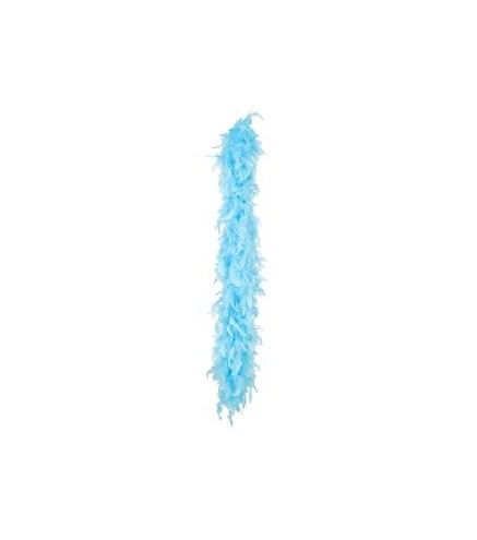 -BOA DE PLUMAS AZUL TURQUESA 180 CM