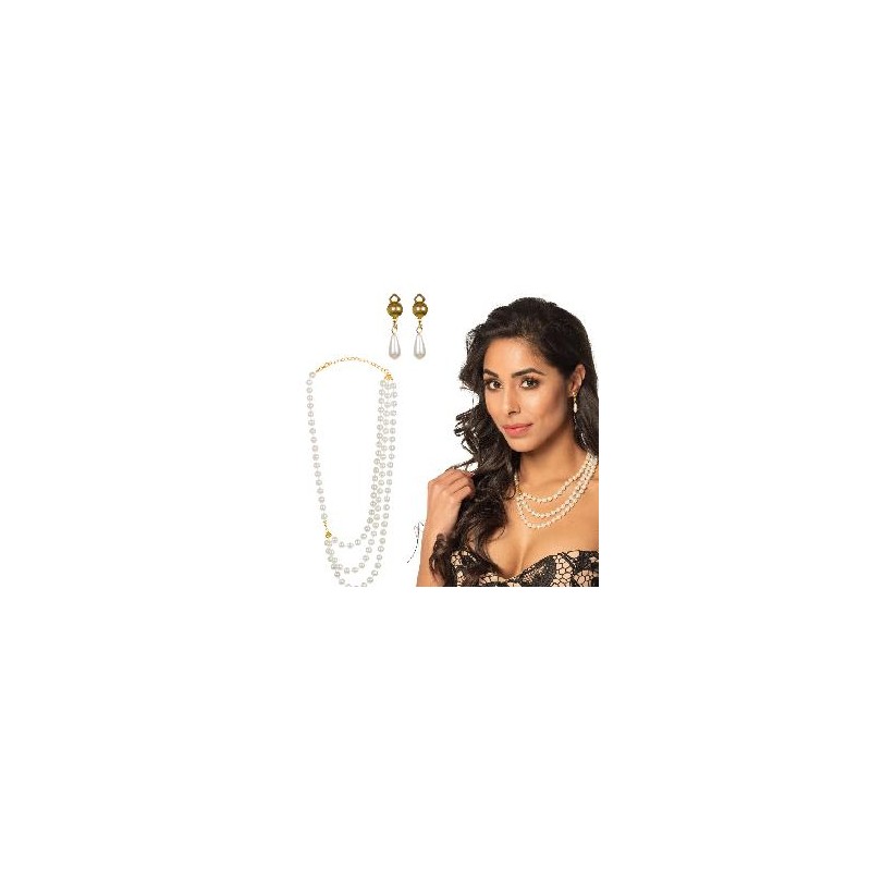 -CONJUNTO DE JOYAS DE PERLAS