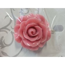 BROCHE FLOR GRANDE ROSA PALO