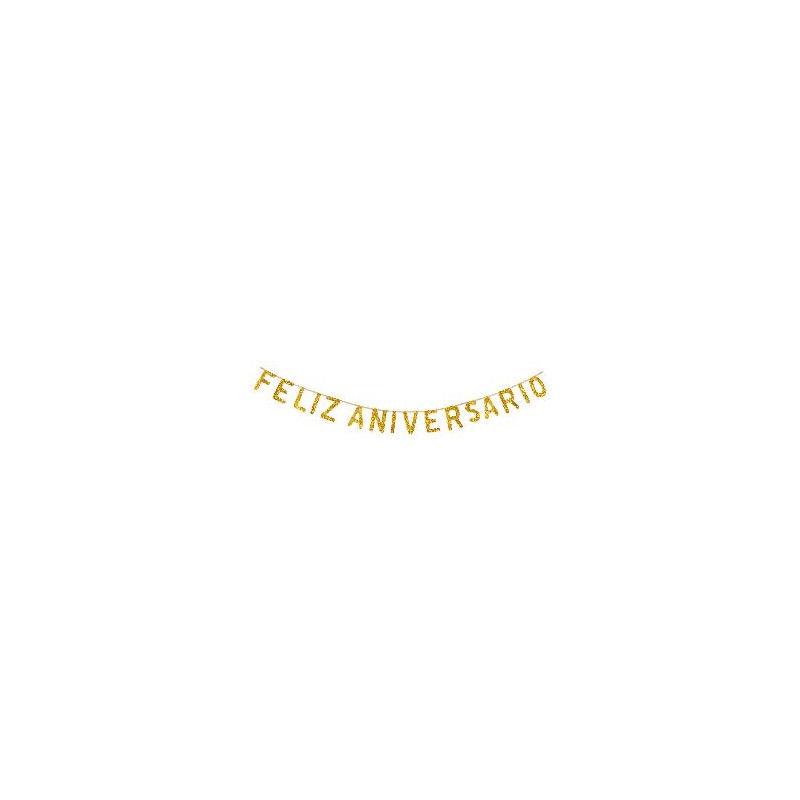 -GUIRNALDA FELIZ ANIVERSARIO ORO