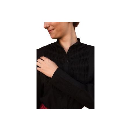 -CAMISA LINO LORZAS NEGRA 22