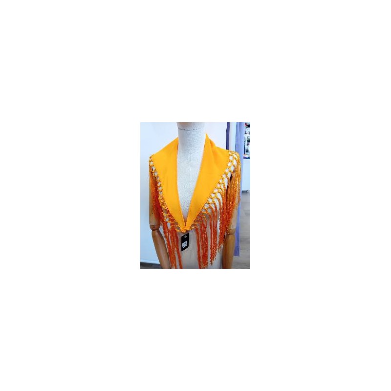 MANTONCILLO FLECOS CRESPON NARANJA INFANTIL