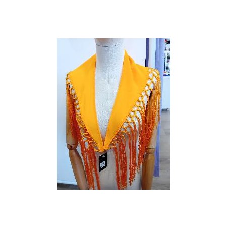 MANTONCILLO FLECOS CRESPON NARANJA INFANTIL