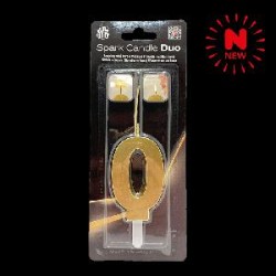 -SET BENGALA Y VELA ORO Nº 0