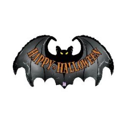 -GLOBO FOIL MURCIELAGO HAPPY HALLOWEEN